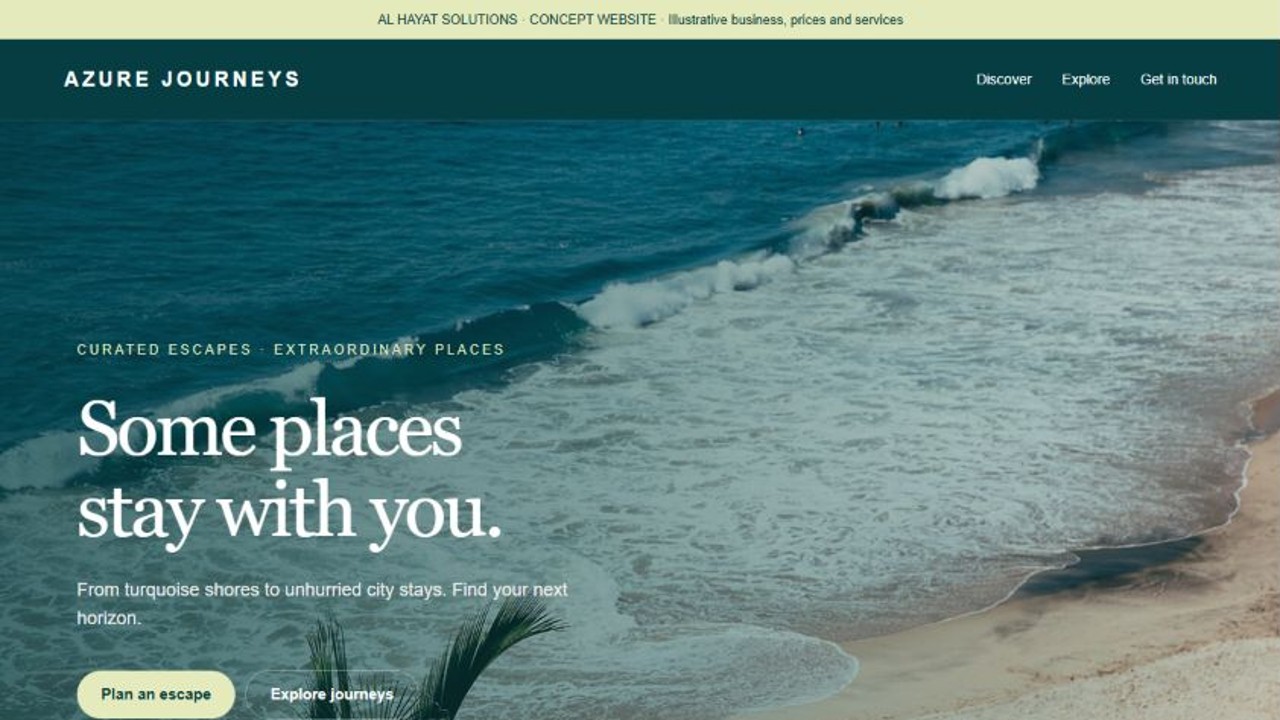 Azure Journeys website sample